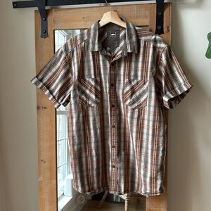 REI Plaid Hiking Shirt Size L